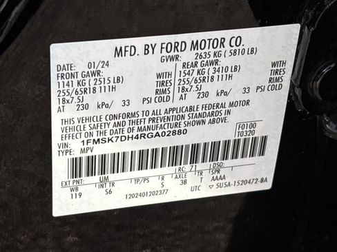 Used 2024 Ford Explorer XLT w/ Equipment Group 202A image 35