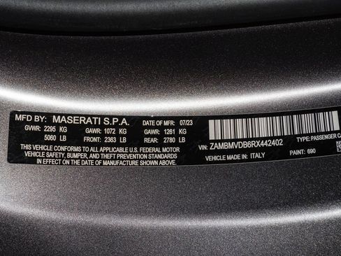 Certified 2024 Maserati GranTurismo Trofeo AWD/4WD image 35