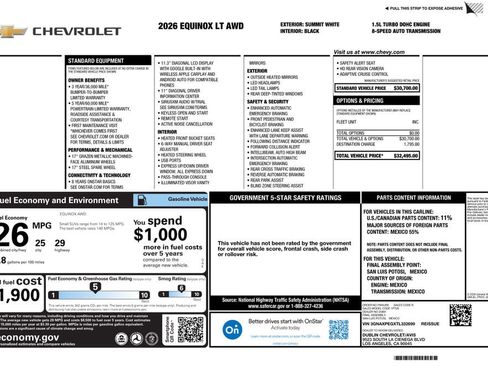 Used 2026 Chevrolet Equinox LT image 2