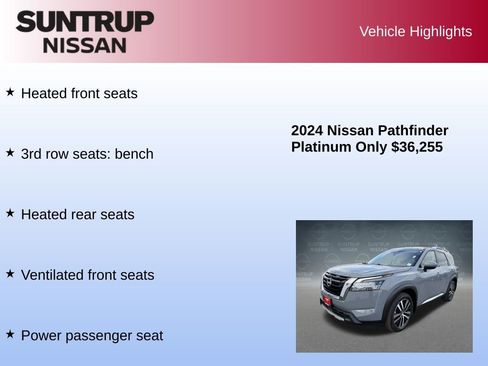 Used 2024 Nissan Pathfinder Platinum w/ Cargo Package image 23
