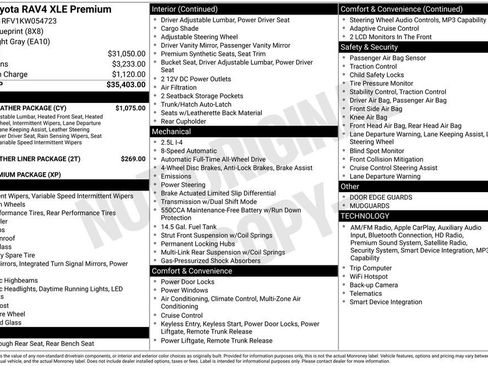 Used 2019 Toyota RAV4 XLE Premium w/ Cold Weather Package AWD/4WD image 33