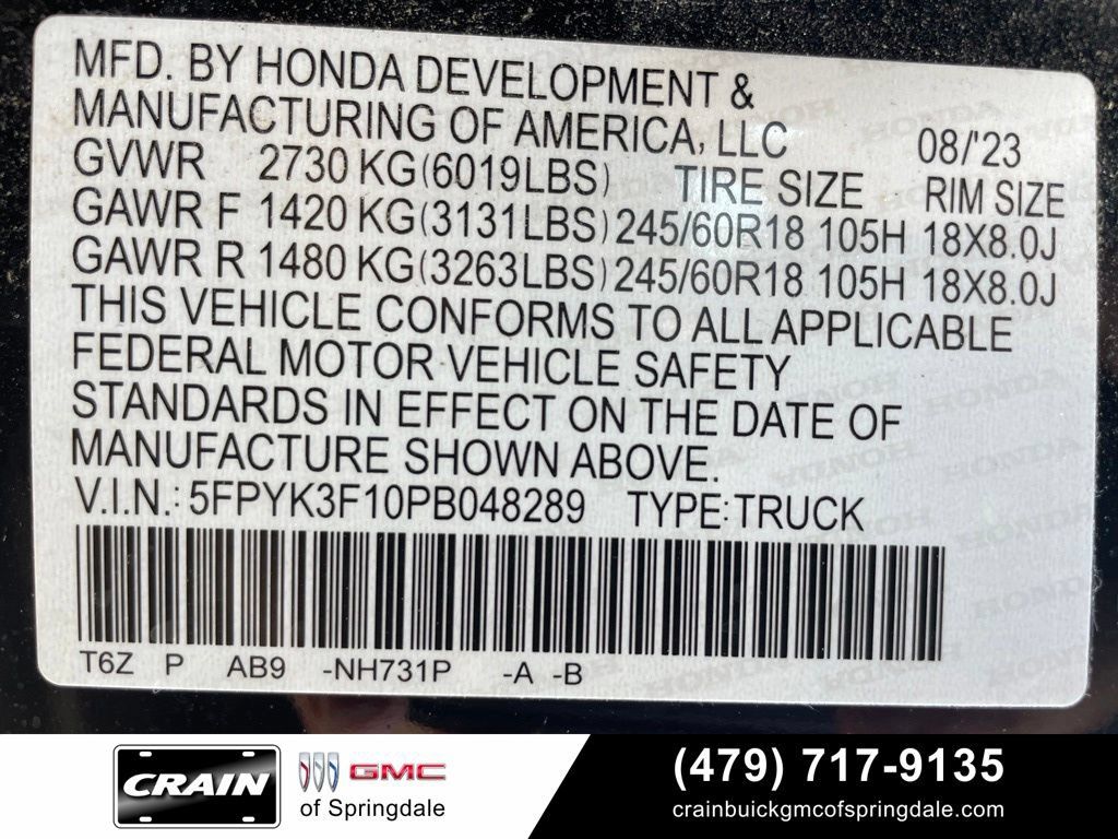 Used 2023 Honda Ridgeline Sport image 32