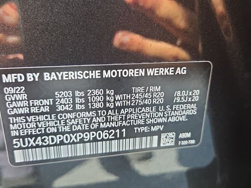 Certified 2023 BMW X3 sDrive30i w/ M Sport Package RWD image 21