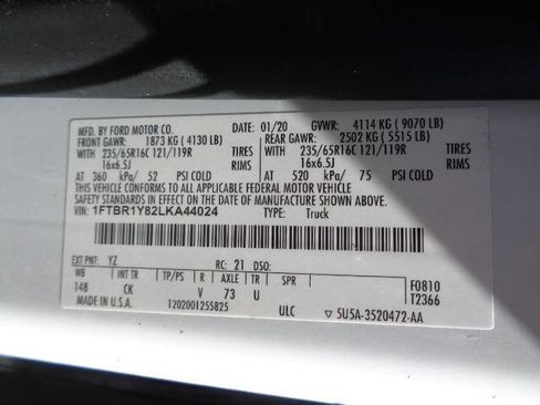 Used 2020 Ford Transit 250 Low Roof RWD image 28