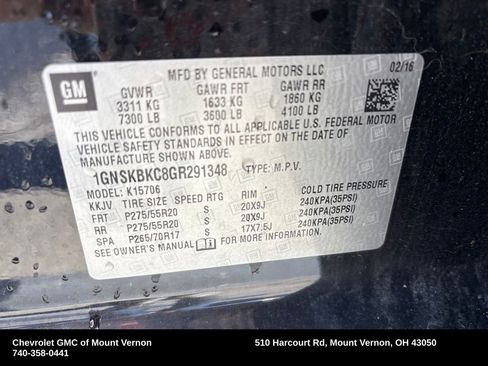 Used 2016 Chevrolet Tahoe LT image 30