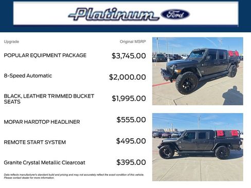 Used 2022 Jeep Gladiator Overland w/ Popular Equipment Package image 11