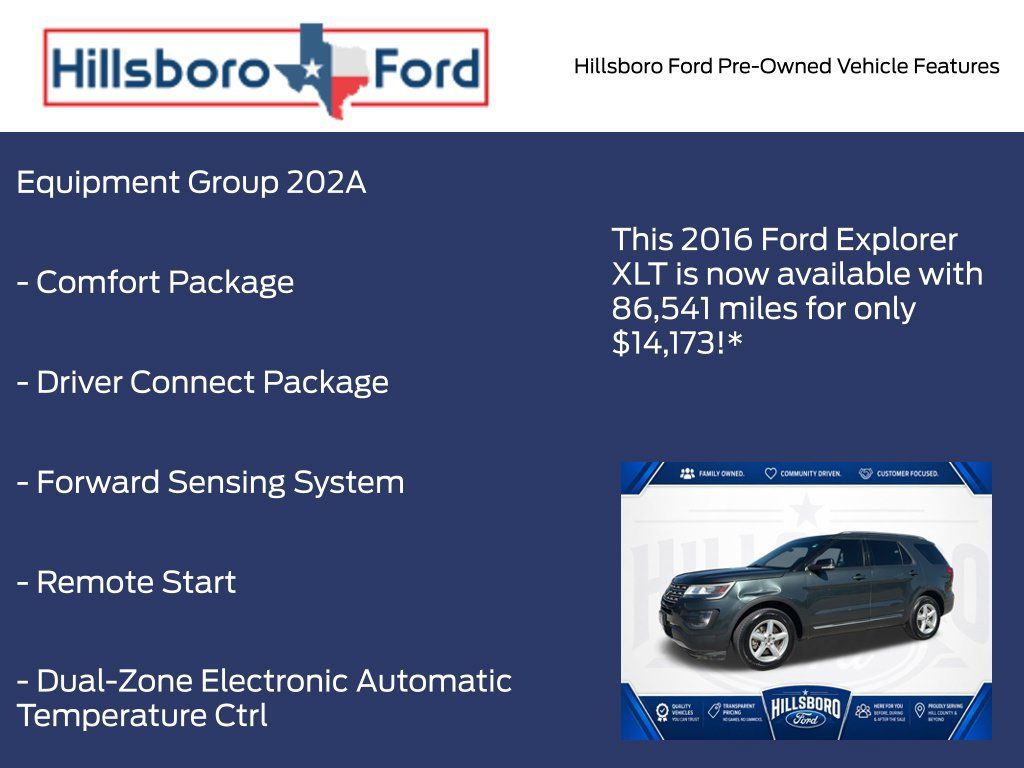 Used 2016 Ford Explorer XLT FWD image 3