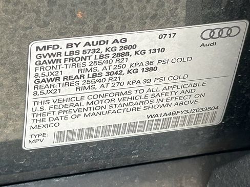 Used 2018 Audi SQ5 Premium Plus w/ S Sport Package AWD/4WD image 41