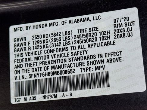 Used 2021 Honda Pilot Touring image 24