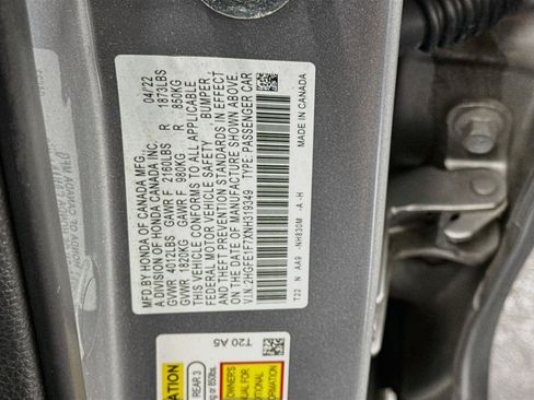 Used 2022 Honda Civic EX image 12