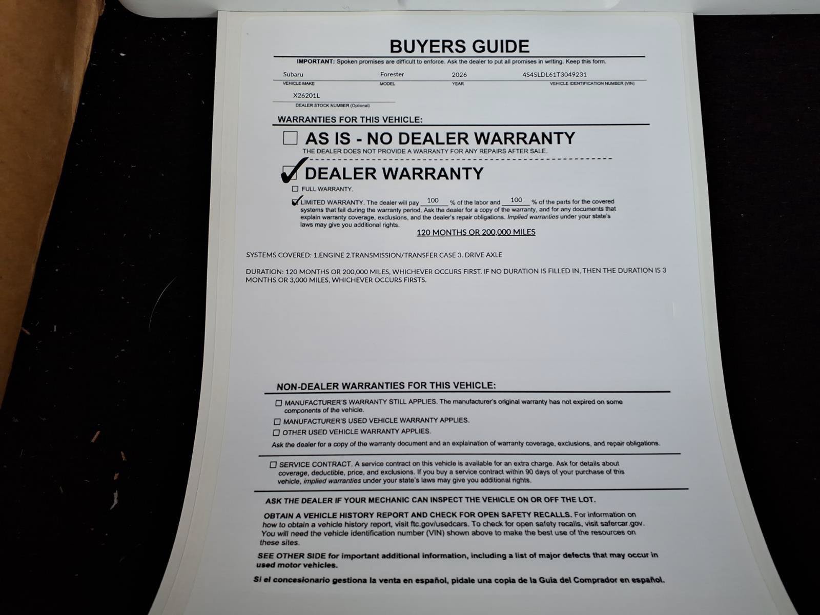Certified 2026 Subaru Forester Wilderness w/ Wilderness Plus Package AWD/4WD image 35