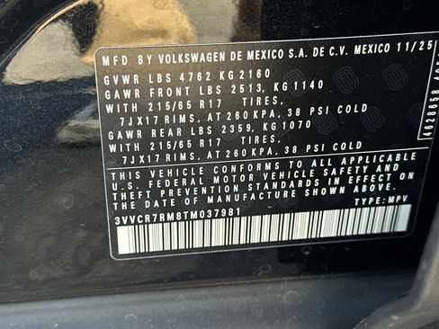 New 2026 Volkswagen Tiguan S FWD image 28