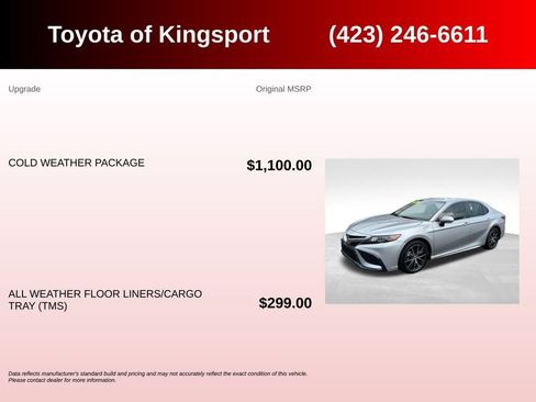 Used 2024 Toyota Camry SE w/ Cold Weather Package FWD image 3