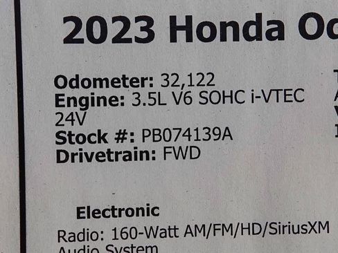 Used 2023 Honda Odyssey Touring image 28