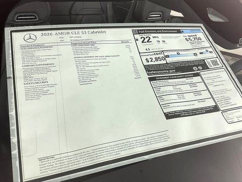 New 2026 Mercedes-Benz CLE 53 AMG 4MATIC Cabriolet image 13