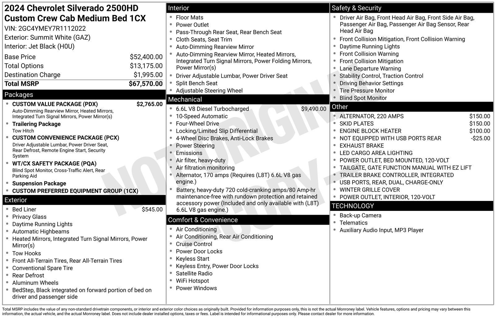 Used 2024 Chevrolet Silverado 2500 Custom w/ Custom Value Package AWD/4WD image 2