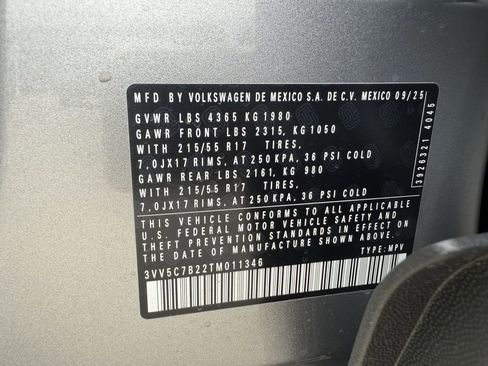 New 2026 Volkswagen Taos S image 28