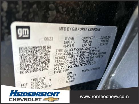 Used 2024 Chevrolet Trax ACTIV w/ Sunroof Package FWD image 8