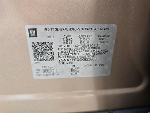 Certified 2019 Chevrolet Equinox Premier image 34