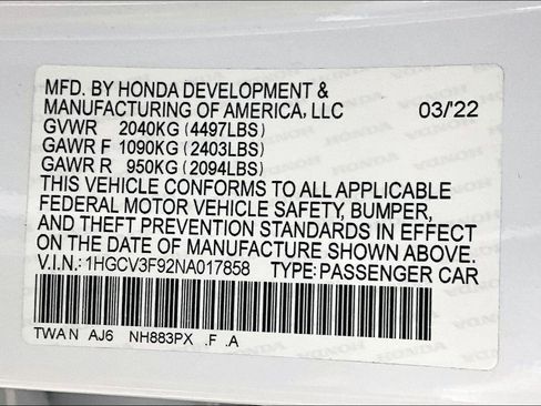 Used 2022 Honda Accord Touring image 32