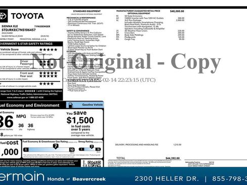 Used 2022 Toyota Sienna XLE image 36