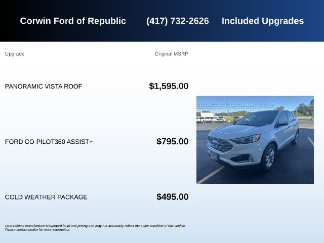 Used 2020 Ford Edge SEL w/ Cold Weather Package FWD image 5