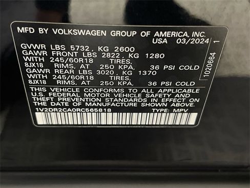 Certified 2024 Volkswagen Atlas SE image 27