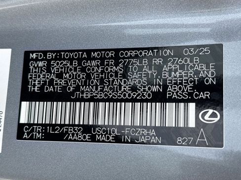 Certified 2025 Lexus RC F Final Edition RWD image 27