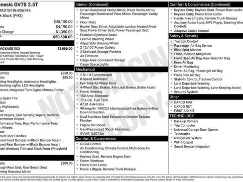 Used 2024 Genesis GV70 2.5T Select w/ Select Package image 13