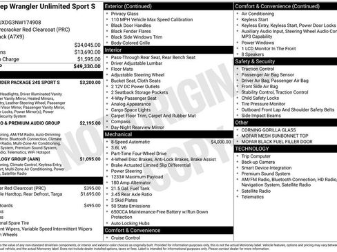 Used 2022 Jeep Wrangler Unlimited Sport AWD/4WD image 15