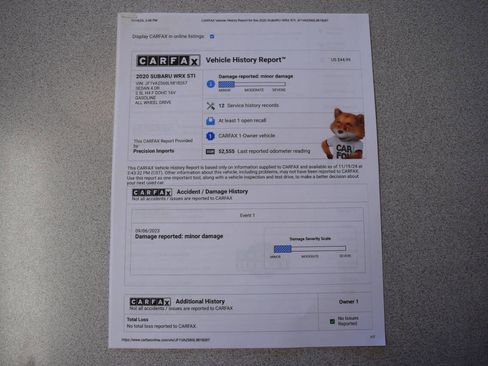 Used 2020 Subaru WRX STI w/ Popular Package #1 image 48