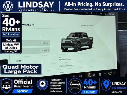 Used 2022 Rivian R1T Adventure AWD/4WD image 20