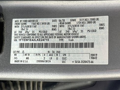 Used 2020 Ford F150 XLT w/ Equipment Group 302A Luxury AWD/4WD image 27