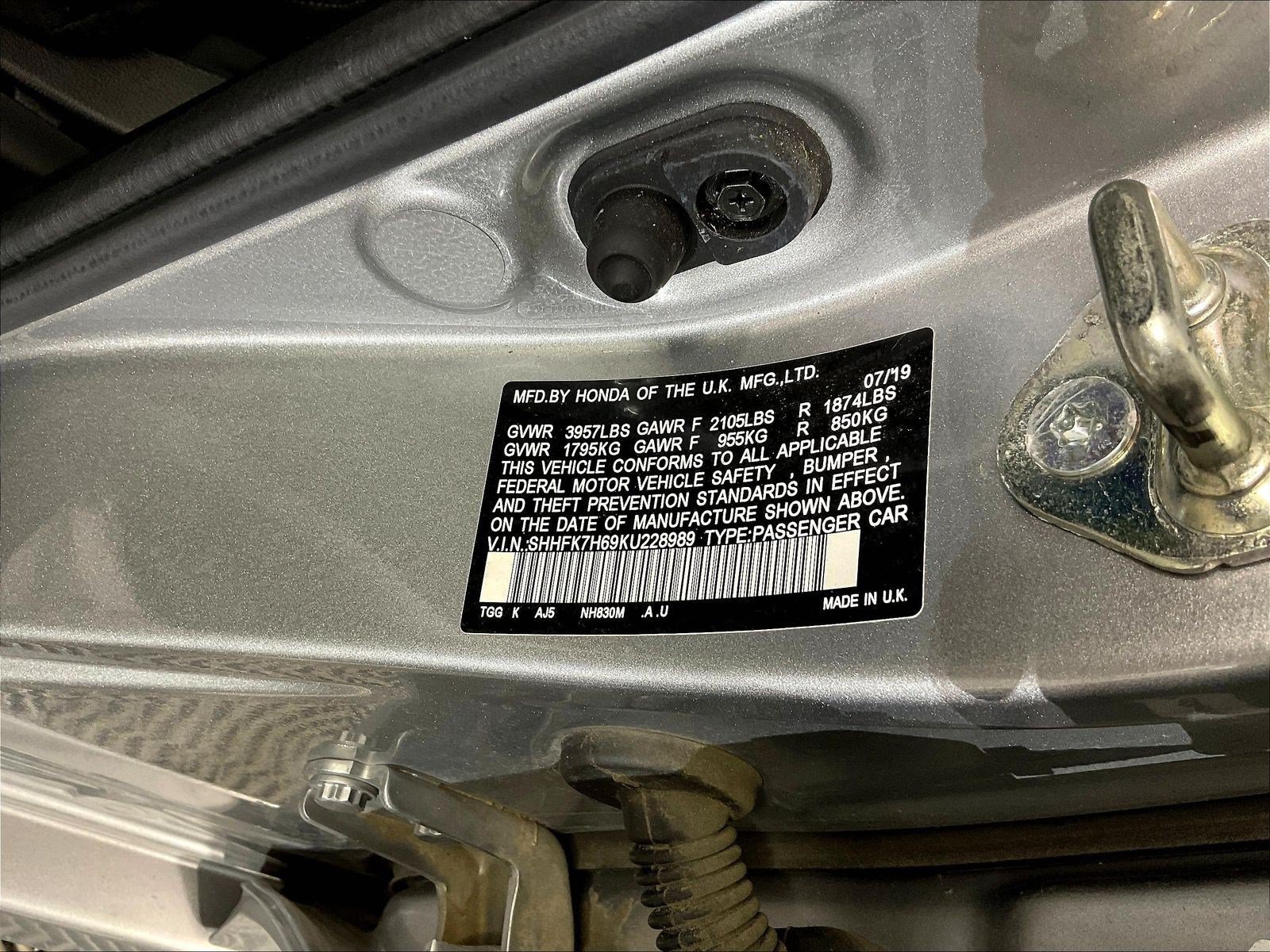 Used 2019 Honda Civic EX image 18