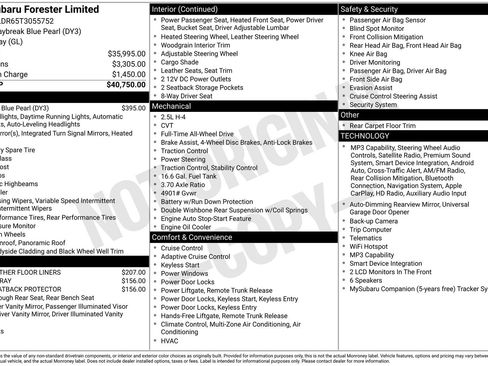 Certified 2026 Subaru Forester Limited AWD/4WD image 7