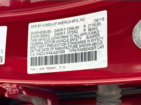 Used 2018 Honda Accord EX image 43