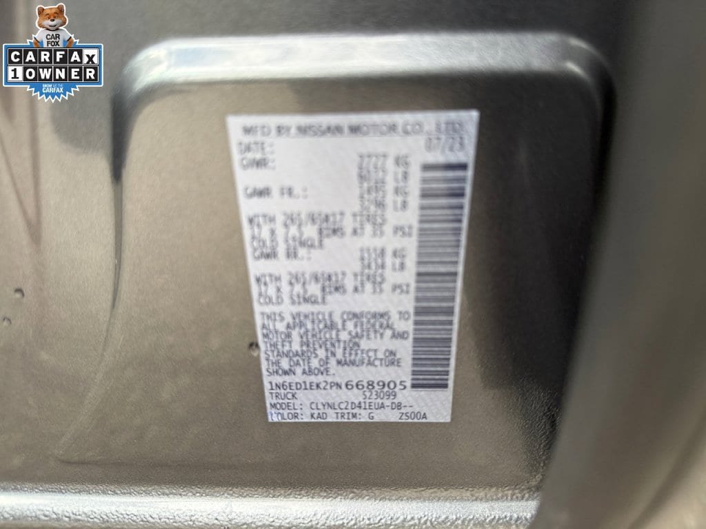 Certified 2023 Nissan Frontier SV w/ SV Premium Package AWD/4WD image 31