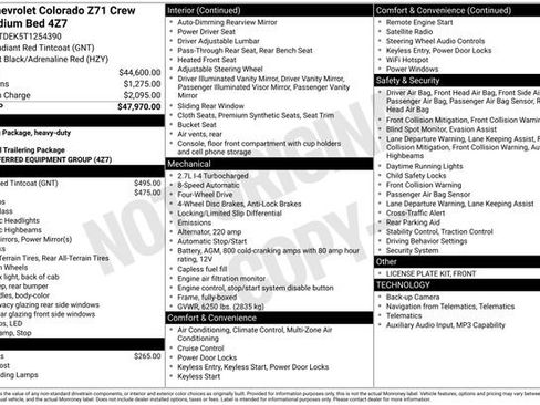 New 2026 Chevrolet Colorado Z71 AWD/4WD image 6