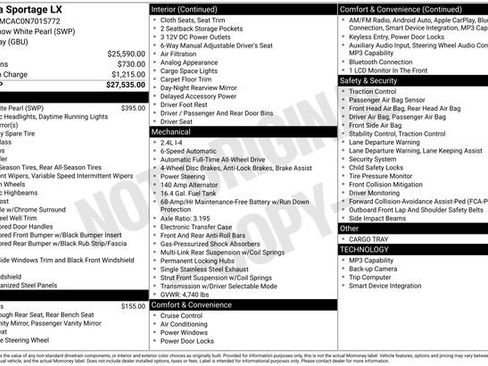 Used 2022 Kia Sportage LX image 7