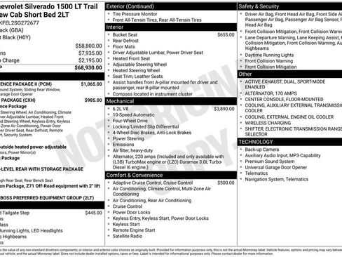 Used 2025 Chevrolet Silverado 1500 LT Trail Boss w/ Convenience Package II image 6