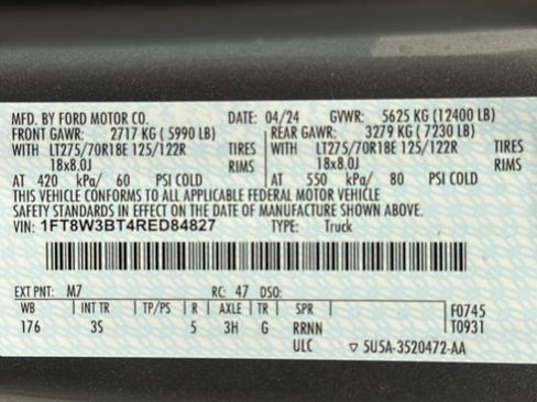 Used 2024 Ford F350 XLT w/ 360-Degree Camera Package AWD/4WD image 27