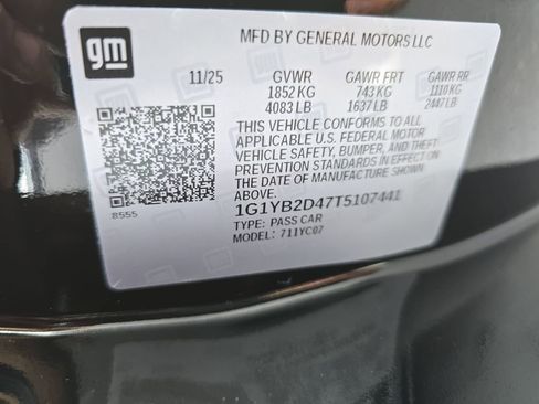 New 2026 Chevrolet Corvette Stingray Preferred Cpe w/ Z51 Performance Package image 33