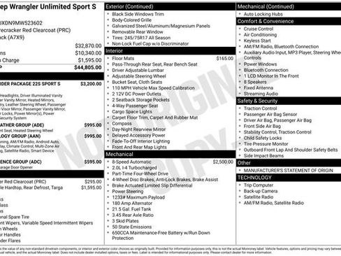 Used 2021 Jeep Wrangler Unlimited Sport image 15