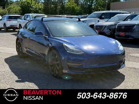 Used 2019 Tesla Model 3 Long Range AWD/4WD image 1
