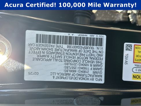 Certified 2025 Acura TLX w/ Technology Package image 38