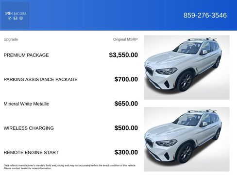 Used 2024 BMW X3 xDrive30i w/ Premium Package AWD/4WD image 3