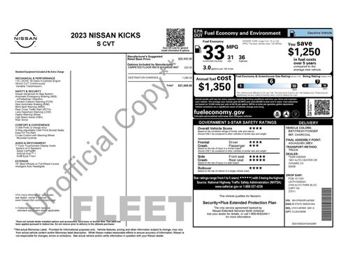 Used 2023 Nissan Kicks S image 1