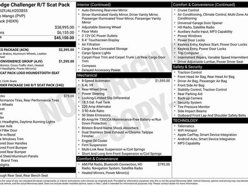 Used 2020 Dodge Challenger R/T Scat Pack w/ Dynamics Package image 2