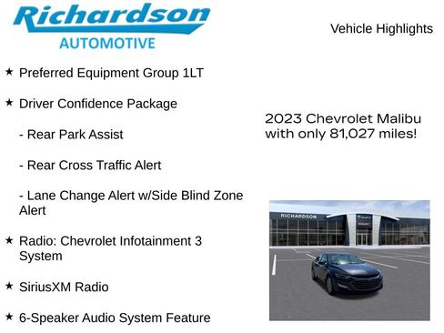 Used 2023 Chevrolet Malibu LT w/ Driver Confidence Package FWD image 11
