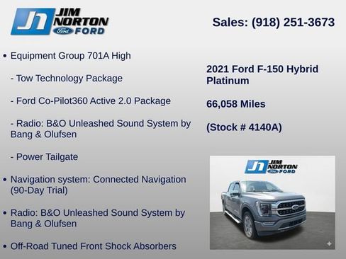 Used 2021 Ford F150 Platinum w/ Equipment Group 701A High AWD/4WD image 15